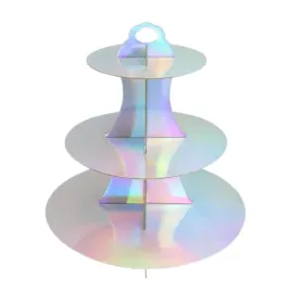 patera-papierowa-stojak-na-ciasto-babeczki-holo-rainbow-urodziny-party