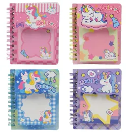 mini-notes-dla-dzieci-kolowy-zeszyt-jednorozec-prezent-zestaw-4szt