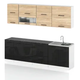meble-kuchenne-kuchnia-szafki-modulowe-26m-rico-czarny-polysk-dab-sonoma