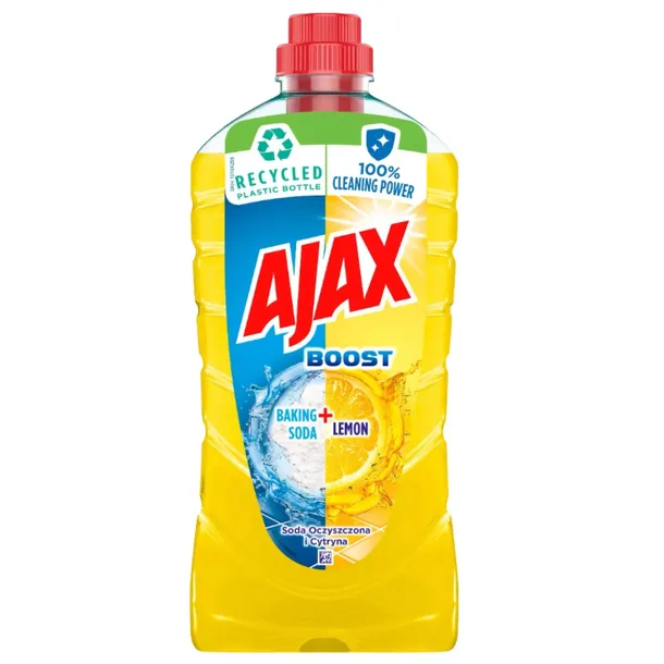 AJAX BOOST PŁYN UNIWERSALNY DO MYCIA PODŁÓG SODA OCZYSZCZONA CYTRYNA 1L