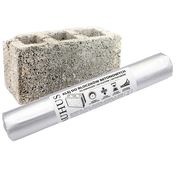 KLEJ DO BLOCZKÓW betonowych betonu ogrodzeń USZCZELNIACZ budowlany 600ml