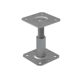 podstawa-slupa-przykrecana-regulowana-m20-100x130x3mm-ocynkowana