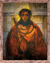 obraz-jezus-chrystus-ecce-homo-rama-brazowa-z-przetarciami-50-cm-x-70-cm