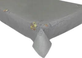 obrus-na-stol-145x300-szary-dekoracyjny-kwiaty