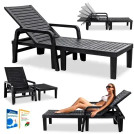 lezak-ogrodowy-basenowy-regulowany-czarny-stolik-lozko-fotel-plazowy