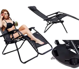 lezak-skladany-fotel-krzeslo-ogrodowy-kempingowy-plazowy-podrozniczy-czarny
