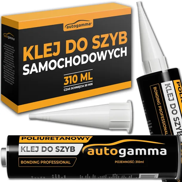Klej do montażu szyb samochodowych - poliuretanowy duży 310 ml kartusz