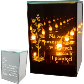 ekskluzywny-znicz-led-z-cytatem-pamieci-lustro-weneckie-nieskonczony-ogien