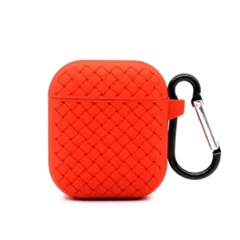 etui-na-sluchawki-airpods-guma-pleciona-czerwone