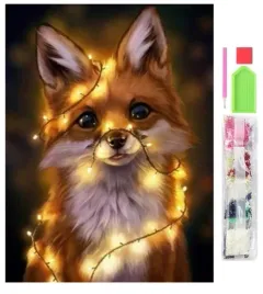 haft-diamentowy-koraliki-mozaika-zestaw-obraz-diamond-painting-lis-lampki