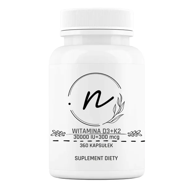 NaturePRO Witamina D3 + K2 30000 IU 300 mcg 360 kapsułek