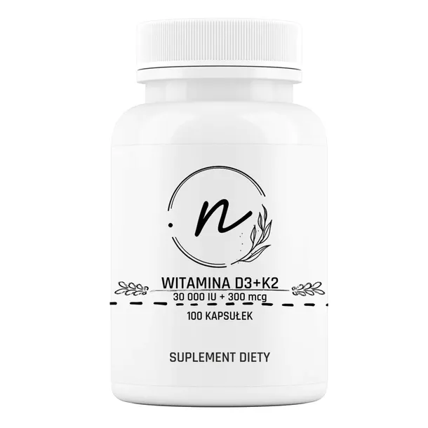 NaturePRO Witamina D3 + K2 30000 IU 300 mcg 100 kapsułek