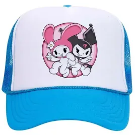 czapka-z-daszkiem-niebieska-trucker-bejsbolowka-anime-kuromi-my-melody-wz