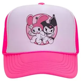 czapka-z-daszkiem-rozowa-bejsbolowka-trucker-kroliczek-kuromi-my-melody-wz