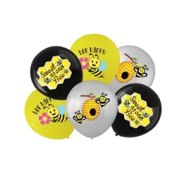 balony-pszczola-miod-bee-happy-12-cali-30-cm-6-sztuk