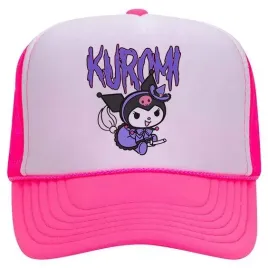 czapka-z-daszkiem-rozowa-bejsbolowka-trucker-kroliczek-kuromi-annime-wzory