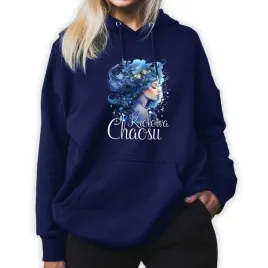 bluza-granatowa-kaptur-damska-na-prezent-krolowa-chaosu-magic-wzory-s
