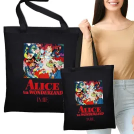 torba-czarna-eko-na-prezent-zakupy-do-szkoly-alice-in-wonderland-imie-wzory