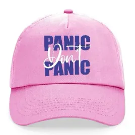 czapka-z-daszkiem-rozowa-na-lato-wiosne-prezent-panic-don-t-panic-wzory