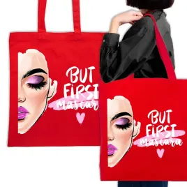 torba-eko-czerwona-na-prezent-urodziny-do-szkoly-but-first-mascara-wzory