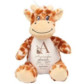 mis-zyrafa-maskotka-na-prezent-dla-dziecka-metryczka-twoje-imie-wzory