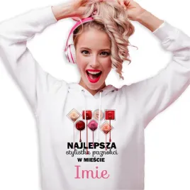 bluza-z-kapturem-biala-prezent-najlepszej-stylistki-paznokci-imie-wzory-m