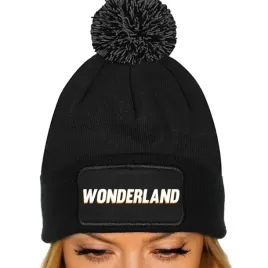 czapka-pompon-bawelniana-zimowa-czarna-motywacyjne-wonderland-wzory