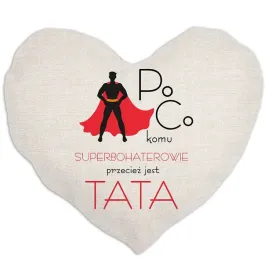 poduszka-serce-lniana-do-snu-prezent-na-dzien-ojca-superbohater-tata-wzory