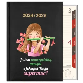 kalendarz-dla-nauczycielki-muzyki-2024-2025-czarny-prezent-dzienny-a5-wzory