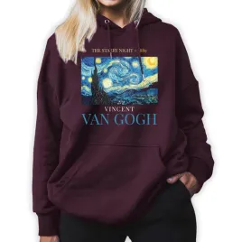 bluza-damska-burgundowa-kaptur-impresja-malarstwo-sztuka-van-gogh-wzory-l