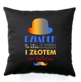 poduszka-czarna-na-dzien-babci-i-dziadka-dziadek-ze-zlotym-sercem-wzory