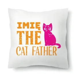 poduszka-biala-na-prezent-dla-milosnikow-kotkow-the-cat-father-imie-wzory