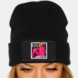 czapka-jesienna-bawelniana-zimowa-nadruk-ciepla-czarna-beanie-koko-szmatex