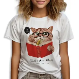 koszulka-t-shirt-biala-dziecieca-rozmiar-110-kot-kitty-ksiazka-wiele-wzorow