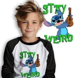 pizama-dziecieca-czarna-do-szkoly-lilo-stich-stay-weird-wzory-134