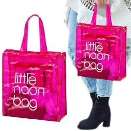 rozowa-stylowa-torba-little-naon-bag-wodoodporna-przezroczysta-plazowa