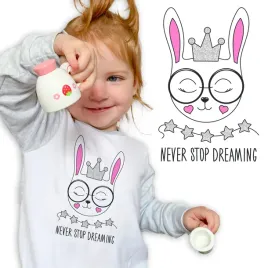 pizamka-dziecieca-szara-do-szkoly-kroliczek-dreaming-wzory-128