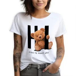 koszulka-damska-t-shirt-bialy-l-pluszowy-mis-teddy-slodkie-wiele-wzorow