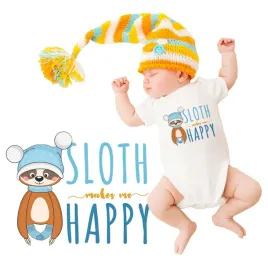 body-niemowlece-biale-sloth-happy-leniwiec-wz-56