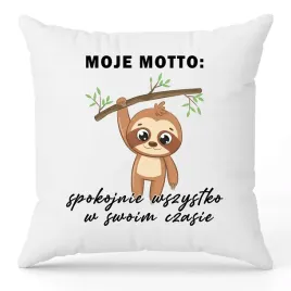 poduszka-jasiek-40x40-cm-biala-wsad-motto-leniwce-spokojnie-smieszne-wzory
