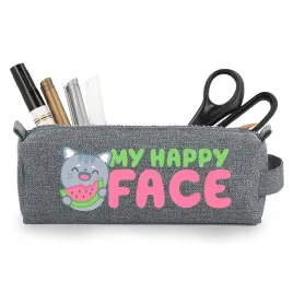 piornik-do-szkoly-szary-my-happy-face-kotek-wzory