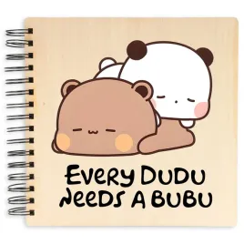 album-na-zdjecia-22x22cm-drewniany-czarne-strony-every-dudu-needs-a-bubu