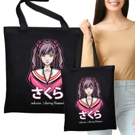 torba-eko-czarna-dla-fana-anime-cherry-blossom-wz