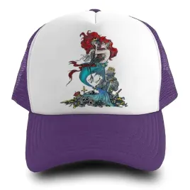czapka-daszek-fioletowa-ariel-ksiezniczki-wzory