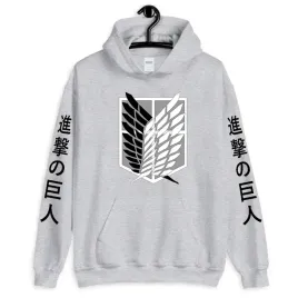 bluza-kangurek-szara-manga-attack-on-titan-xxl