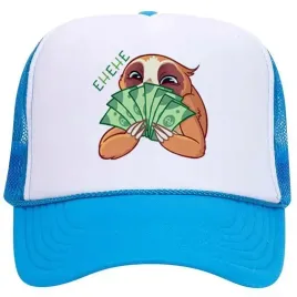 czapka-blue-daszek-na-wiosne-leniwiec-money-wzory