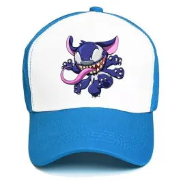 czapka-niebieska-na-lato-potworek-lilo-stich-wzory