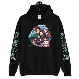 bluza-czarna-kaptur-damska-anime-demon-slayer-l
