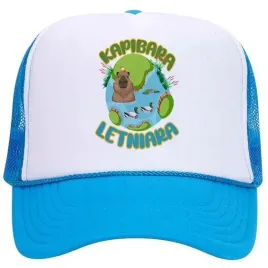 czapka-niebieska-na-lato-kapibara-letniara-wzory