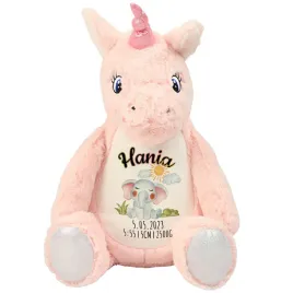 maskotka-przytulanka-jednorozec-metryka-imie-wzory